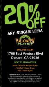 Halloween Planet Store Coupon